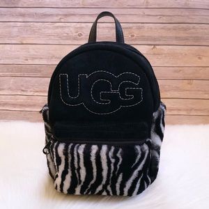dannie mini backpack faux fur UGG | Bags | Ugg Dannie Ii Mini Backpack Black Suede Leather Sheepskin  Zebra